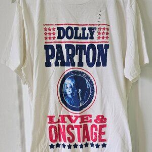 Dolly Parton Live & On Stage Tshirt, Adult Unisex Size XL, Crew Neck, NWT